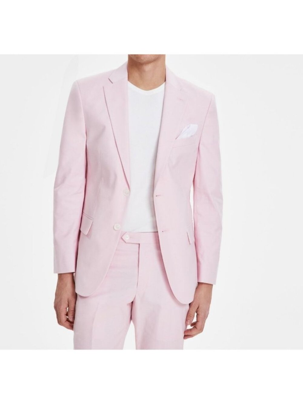 Tommy Hilfiger Mens Flex Stretch Suit Separates Jacket Light Pink Size 48R NWT - Picture 2 of 4